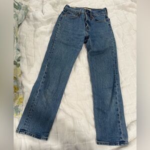 Levi’s wedgie fit straight blue jeans